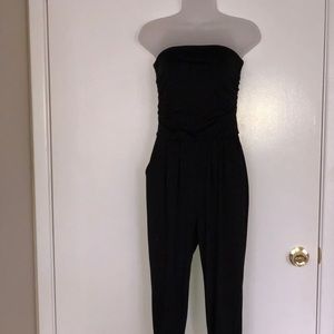 Strapless pant rompers set of two
